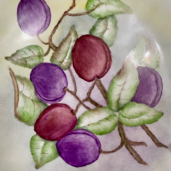 1956 Arzberg Germany Hand Painted 10” Porcelain Plate Floral Artist Signed - Picture 2 of 6